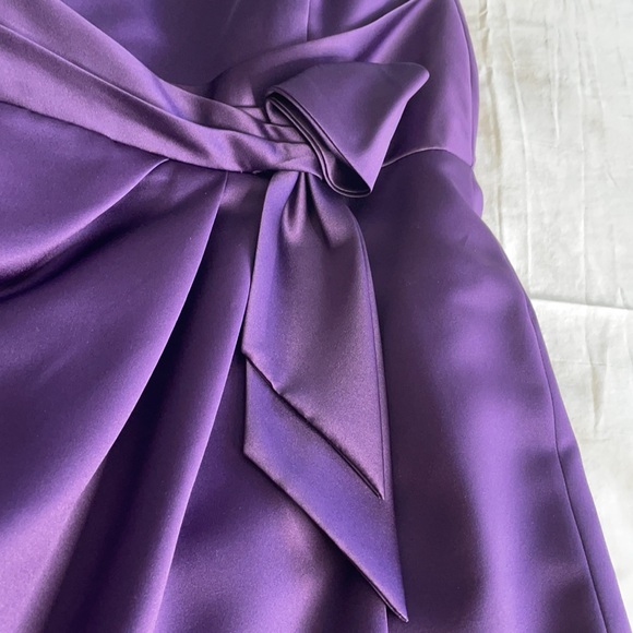 Plum Bridesmaid Dress, - Picture 4 of 5